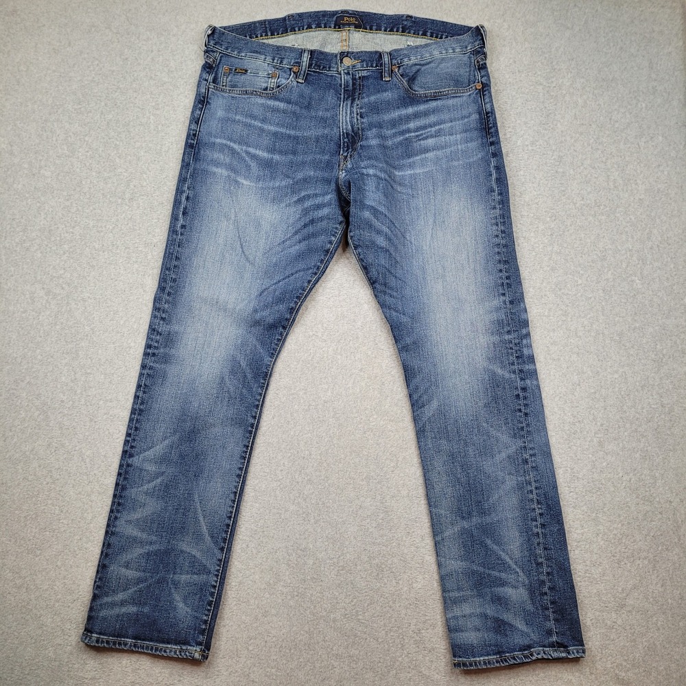 [READ] Polo Ralph Lauren Jeans Mens 38x32 Blue Varick‎ Slim Straight Denim Pants